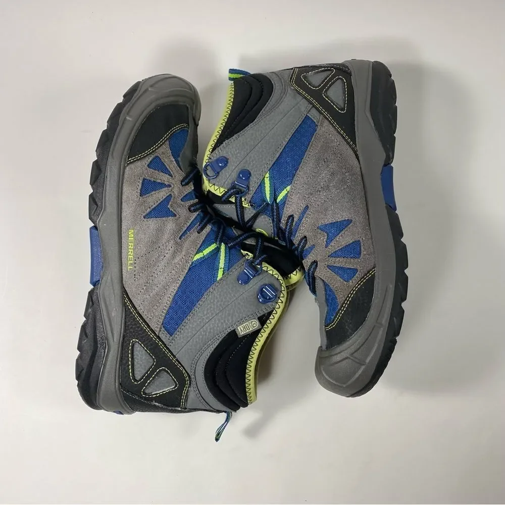 Merrell Capra Mid Boys Waterproof Boots. Color Blue/Grey. SZ 7 Youth SZ 9 Womens - Picture 7 of 11